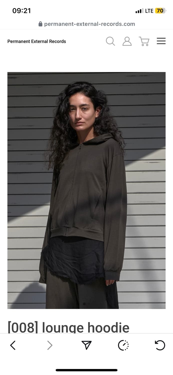 머듈 라운지 후드 집업 3사이즈 (올리브) 상품이미지1