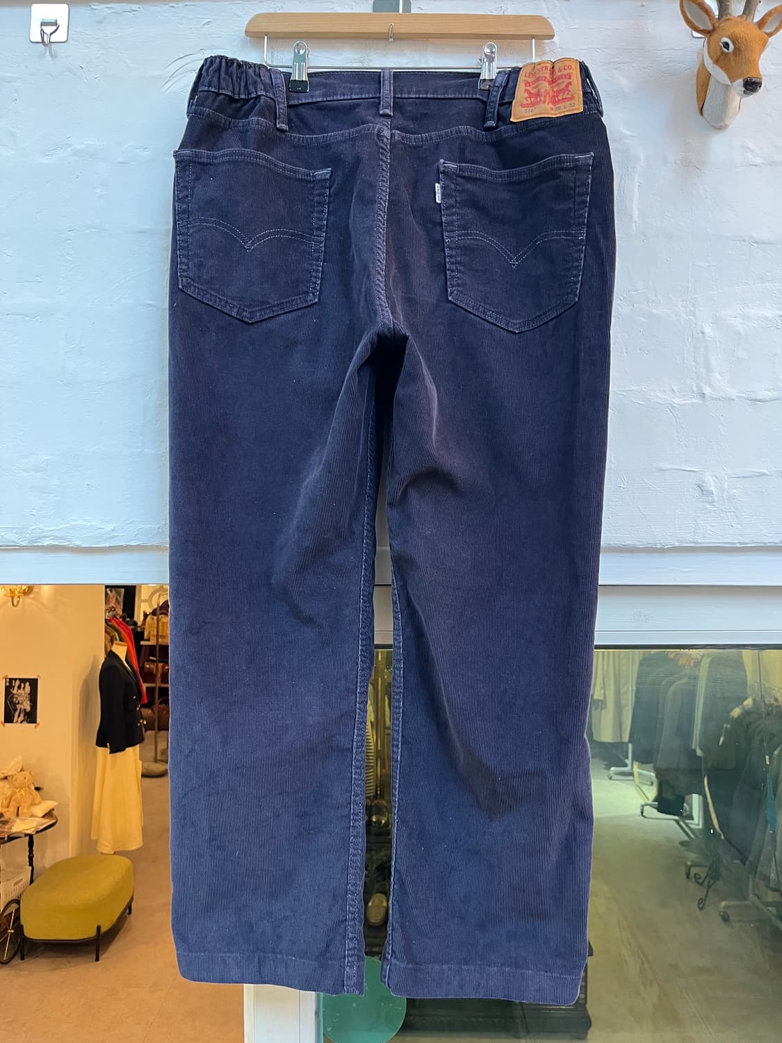 Levis 514 네이비 블루 코듀로이 팬츠 38x32 상품이미지8