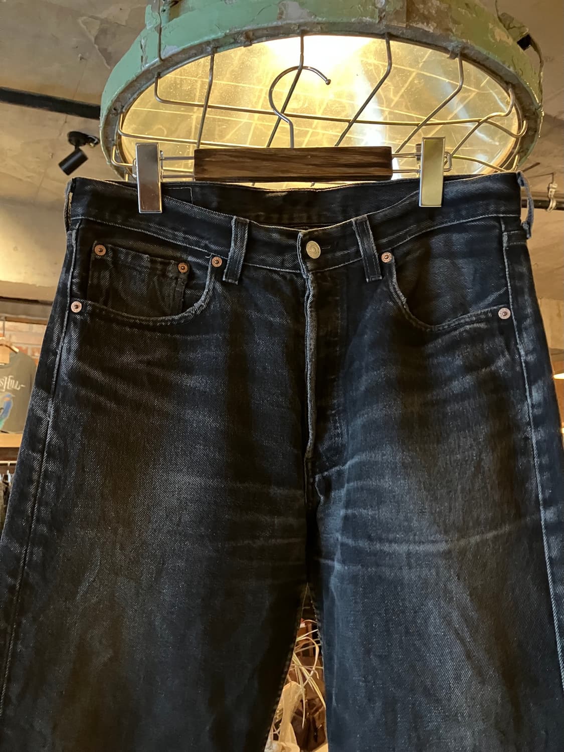 90s USA Levis 501 0660 Black Denim Pants 상품이미지3