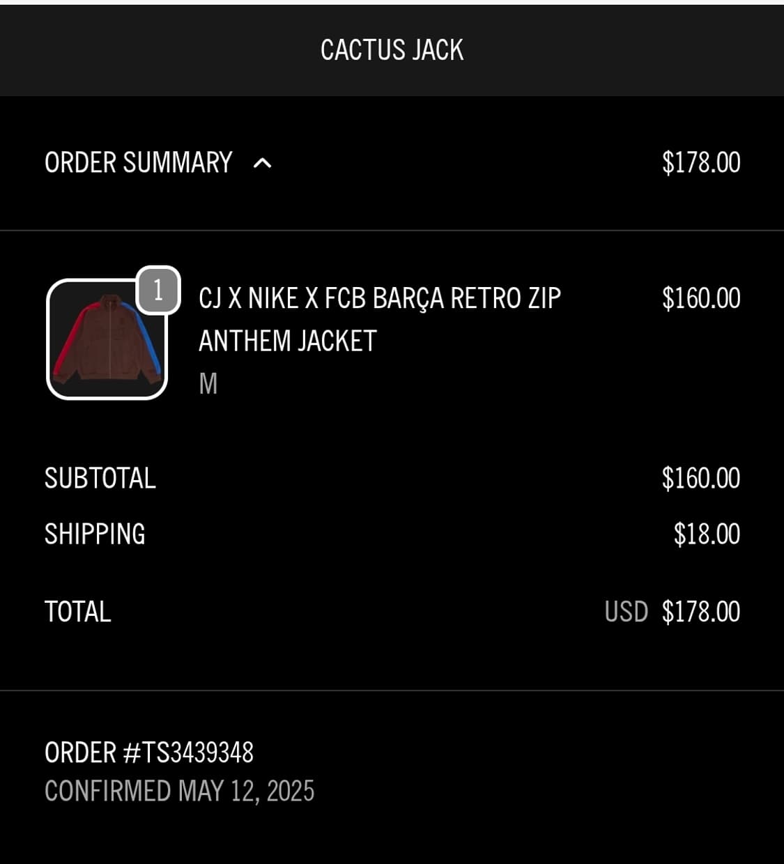 바르셀로나 × 트래비스 스캇 레트로 자켓 상품이미지2