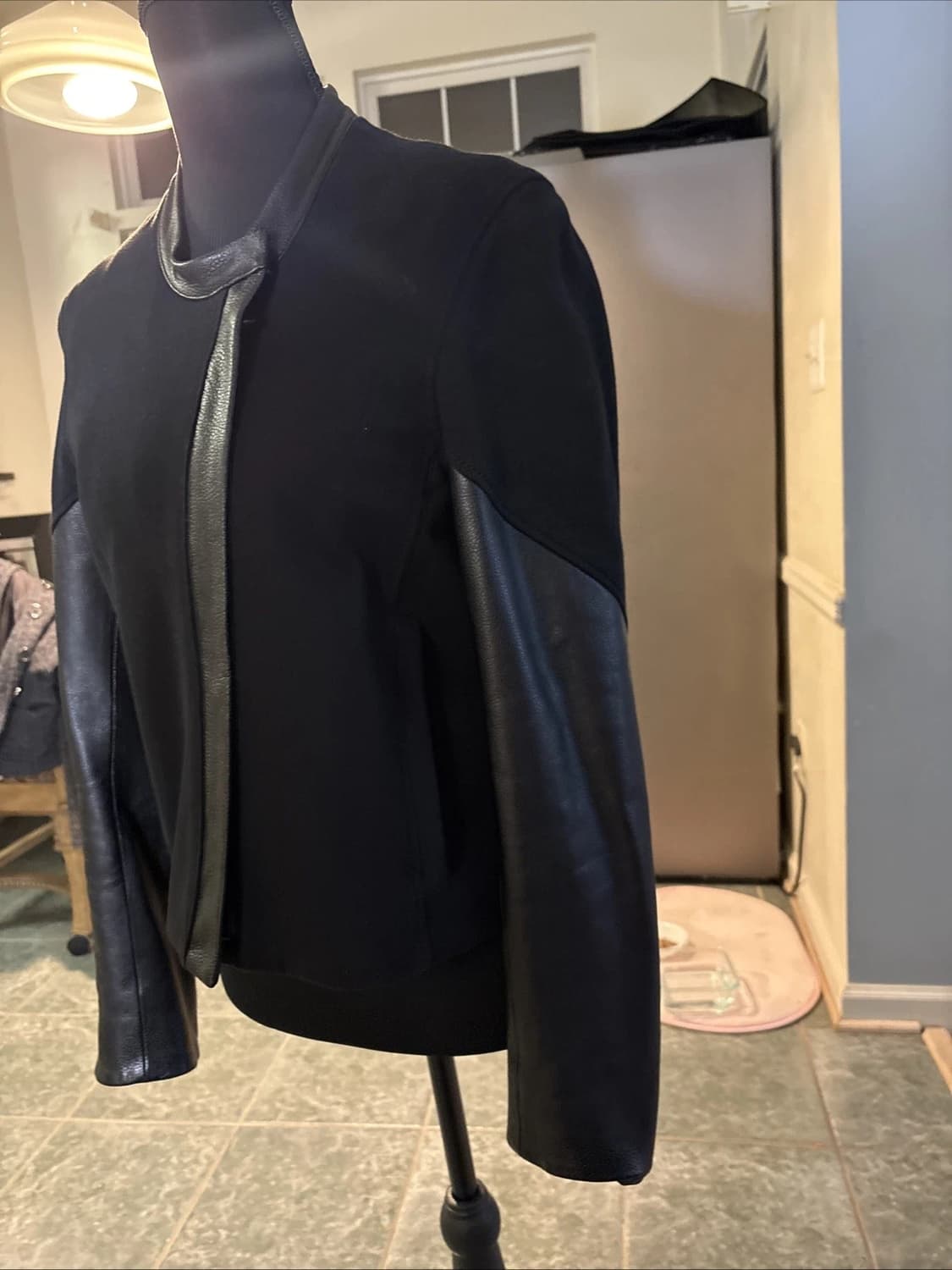 헬무트 랭 레더 패널 믹스 자켓 상품이미지3