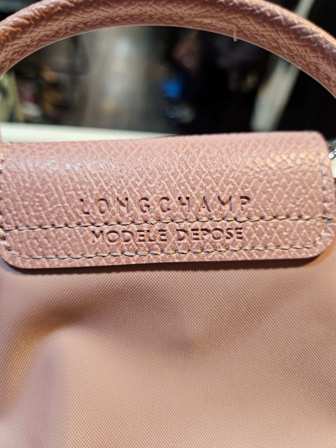 상태최상)롱샴 르플리아쥬 핑크 미니 크로스백 상품이미지3