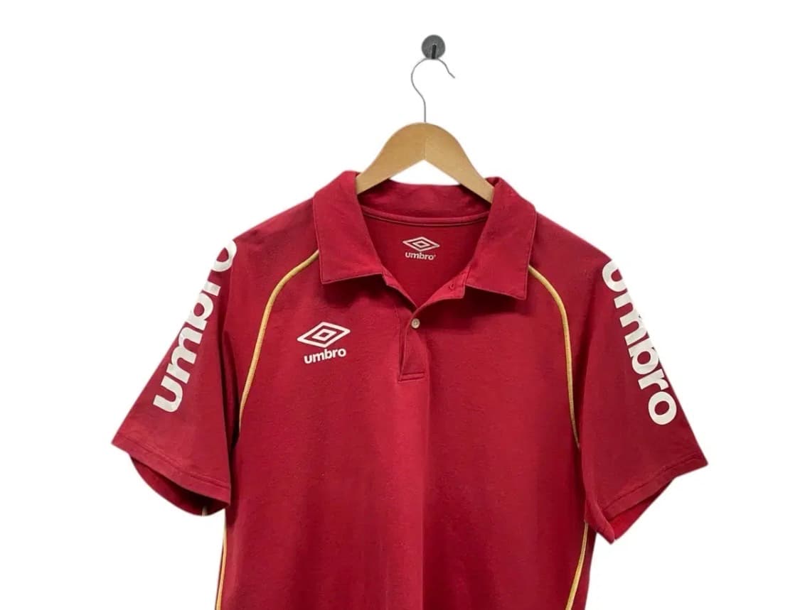 엄브로 빈티지 레드 폴로 셔츠 M 상품이미지2