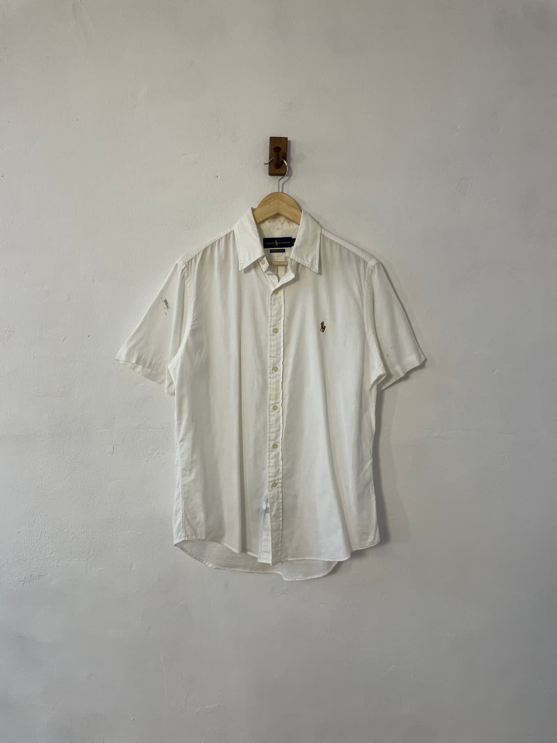 폴로 샴브레이 옥스포드 반팔 셔츠  상품이미지1
