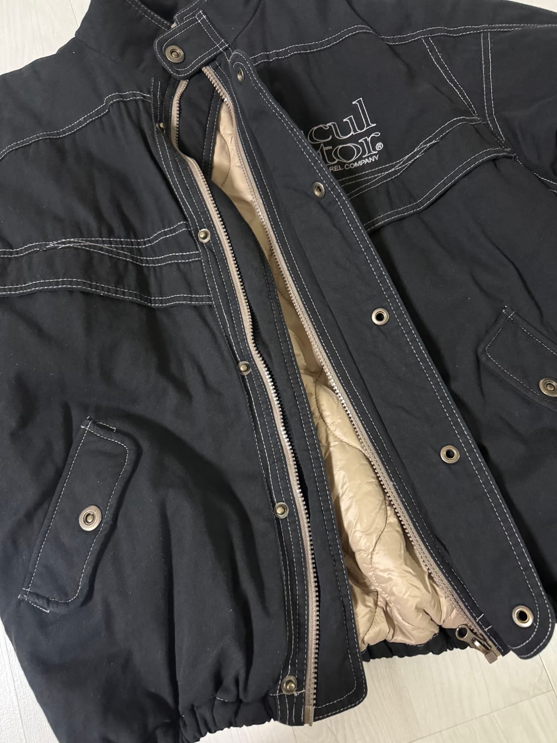 스컬프터 누빔 집업 자켓 상품이미지3