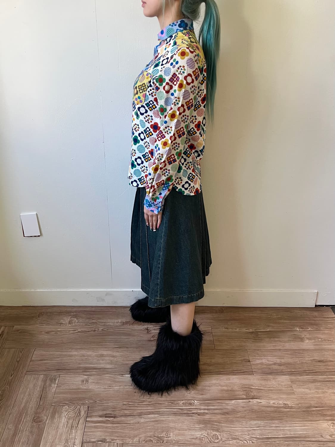 CUBE SUGAR 아트 플라워 셔츠 상품이미지8