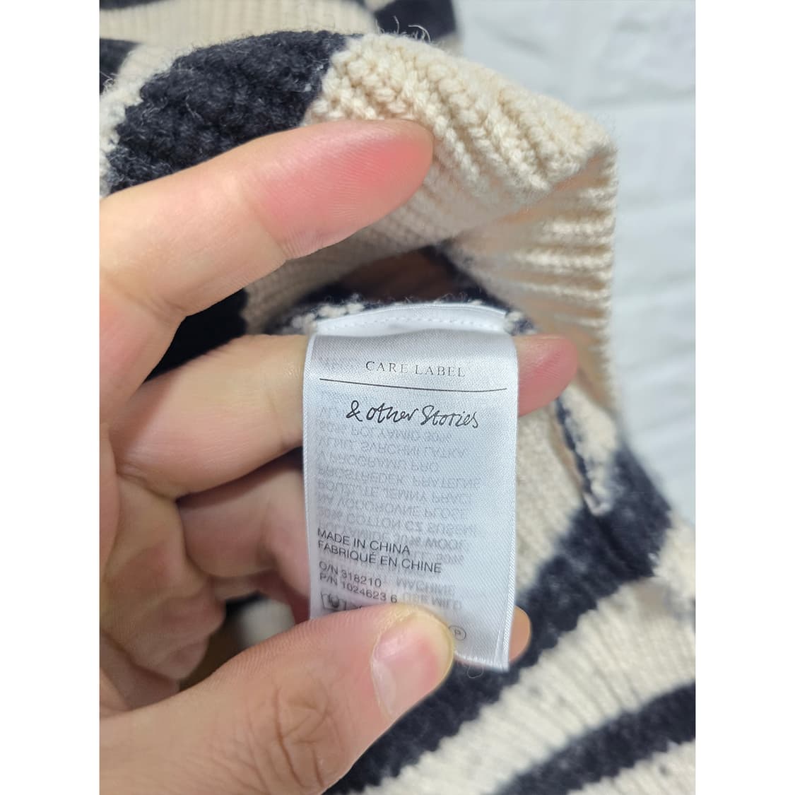 택포) 앤아더스토리 스트라이프니트 Free 상품이미지3