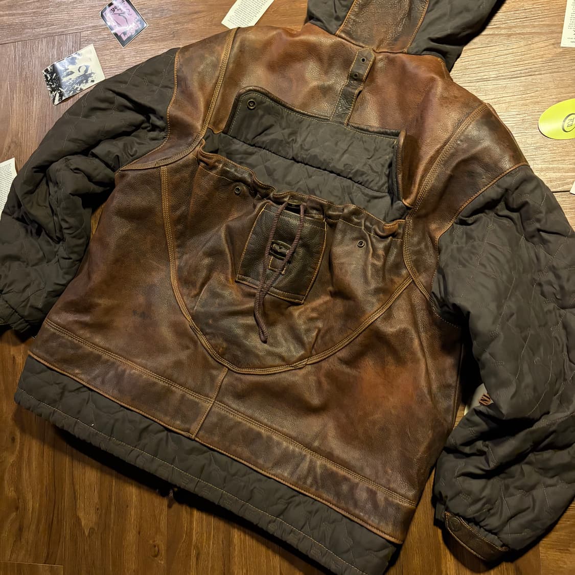 WILD CATS BACKPACK LEATHER JACKET 상품이미지3