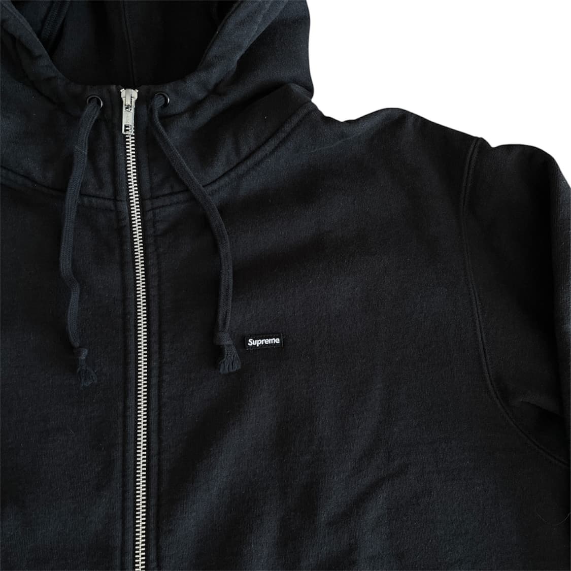 슈프림 스몰 박스 페이스마스크 집업 후드 블랙 상품이미지2