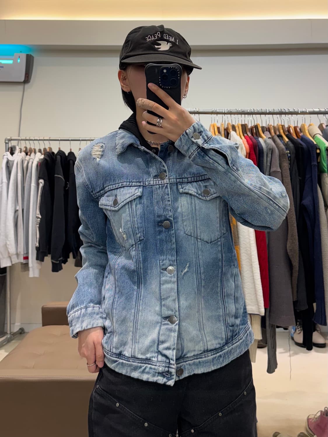 캘빈클라인진스 페이딩 데미지 청자켓 상품이미지4