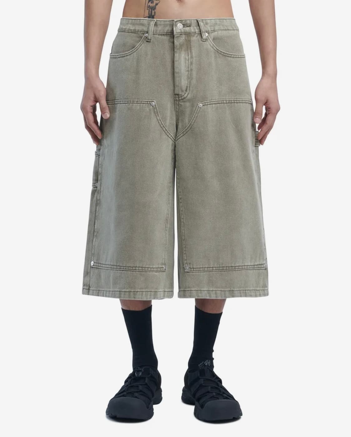 노매뉴얼 C.D.L BERMUDA PANTS - KHAKI 버뮤다팬츠 상품이미지2