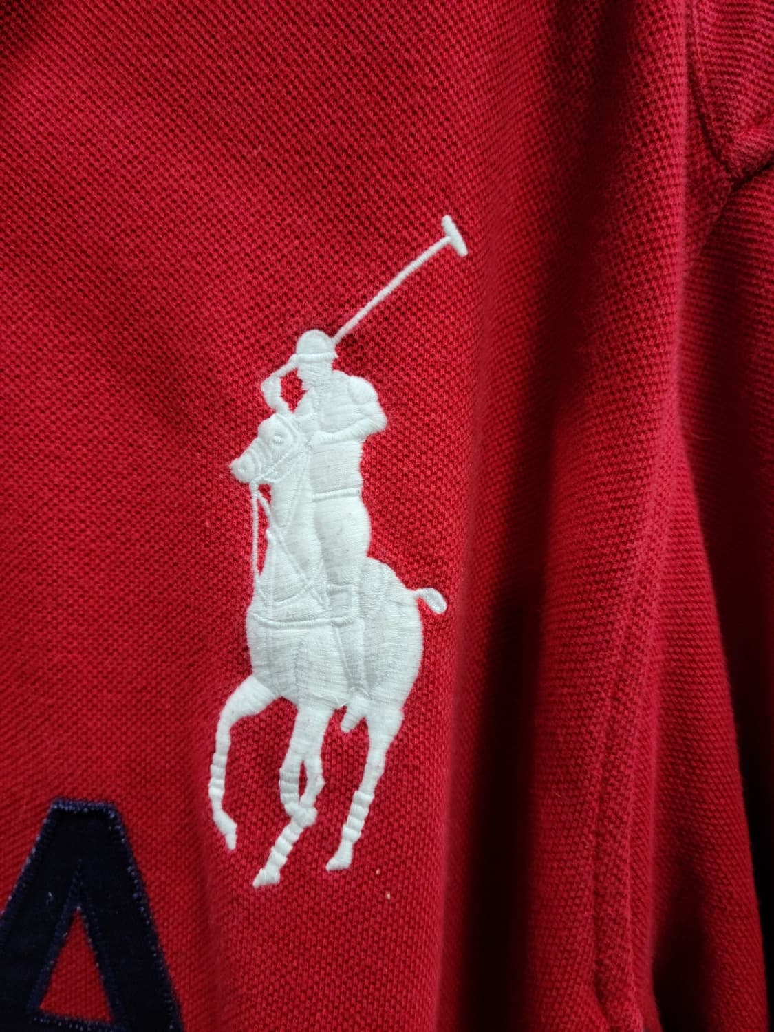 성조기 폴로 빅포니 USA 레이싱  반집업 상품이미지6