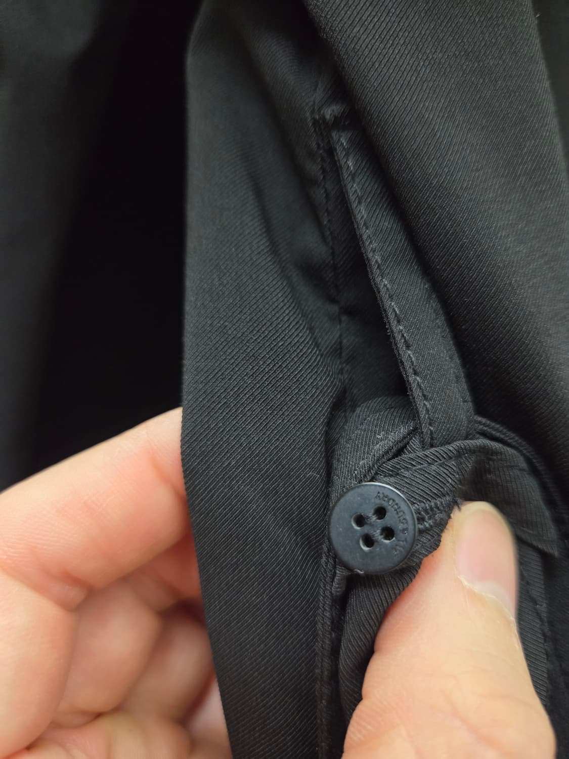 올앤선드리 블랙 트렌치코트 상품이미지5