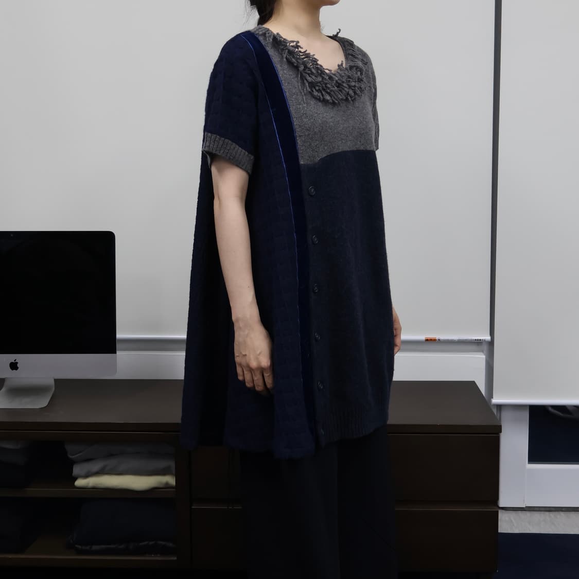 Gomme mixed texture sweater 상품이미지2