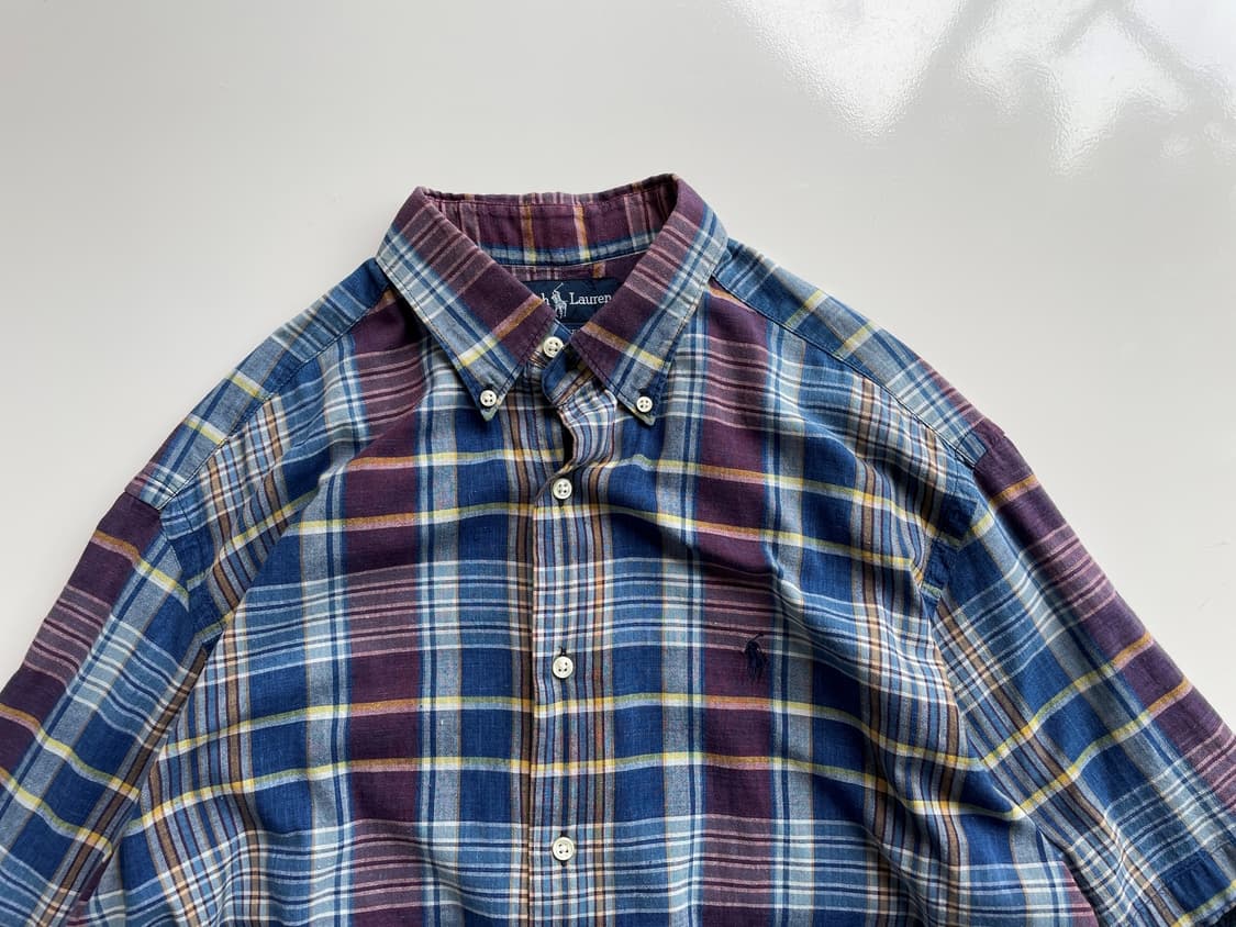 Cotton check H/S shirt 상품이미지2
