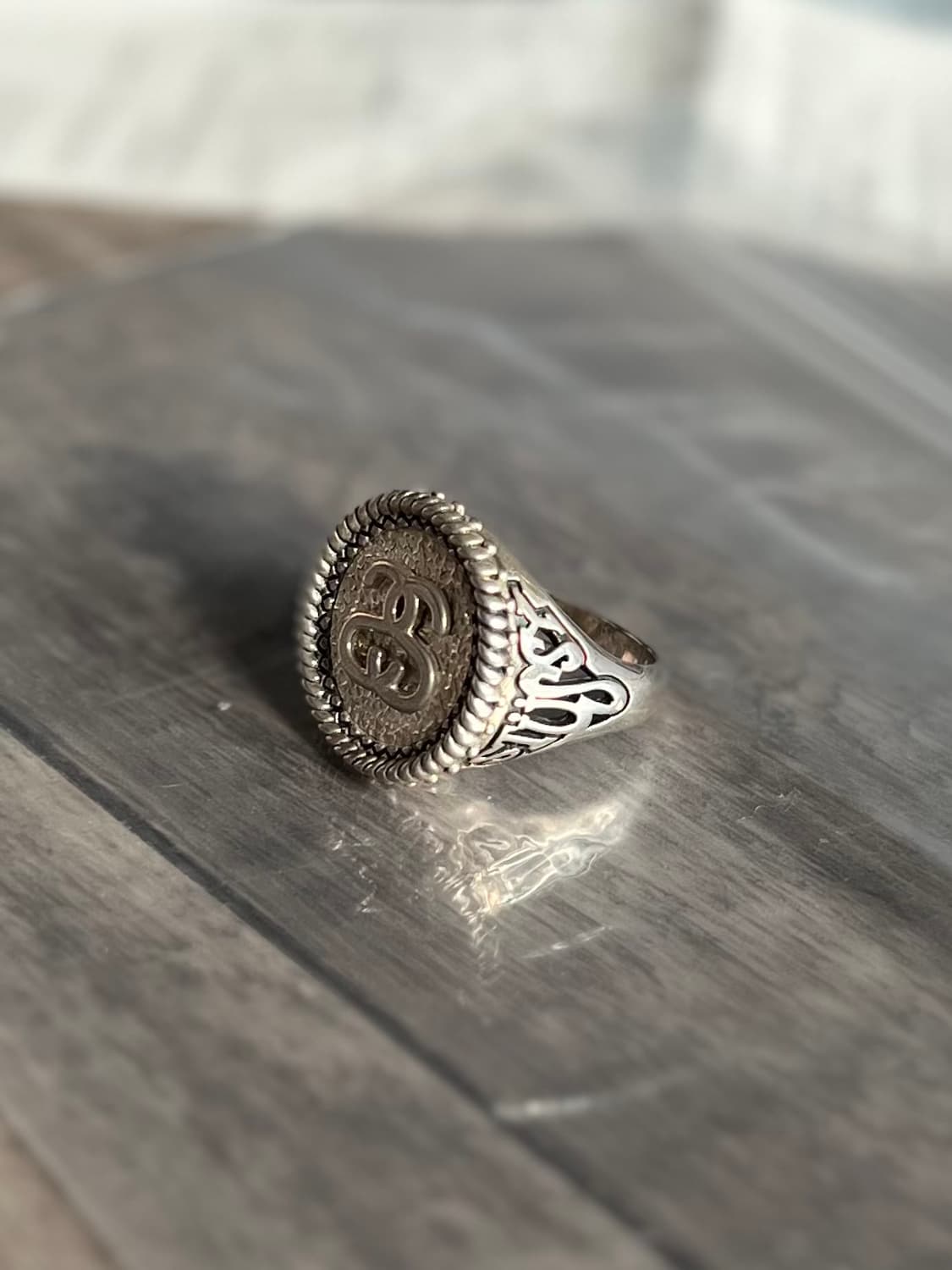 정품 중고 스투시 소버린 링 us9 19호 상품이미지4