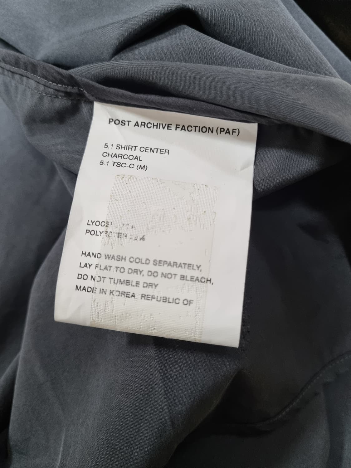 포스트아카이브팩션 5.1 shirt center 상품이미지3