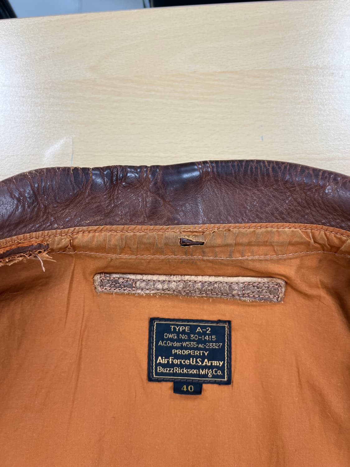 버즈릭슨 A2 초기형 40사이즈 상품이미지7