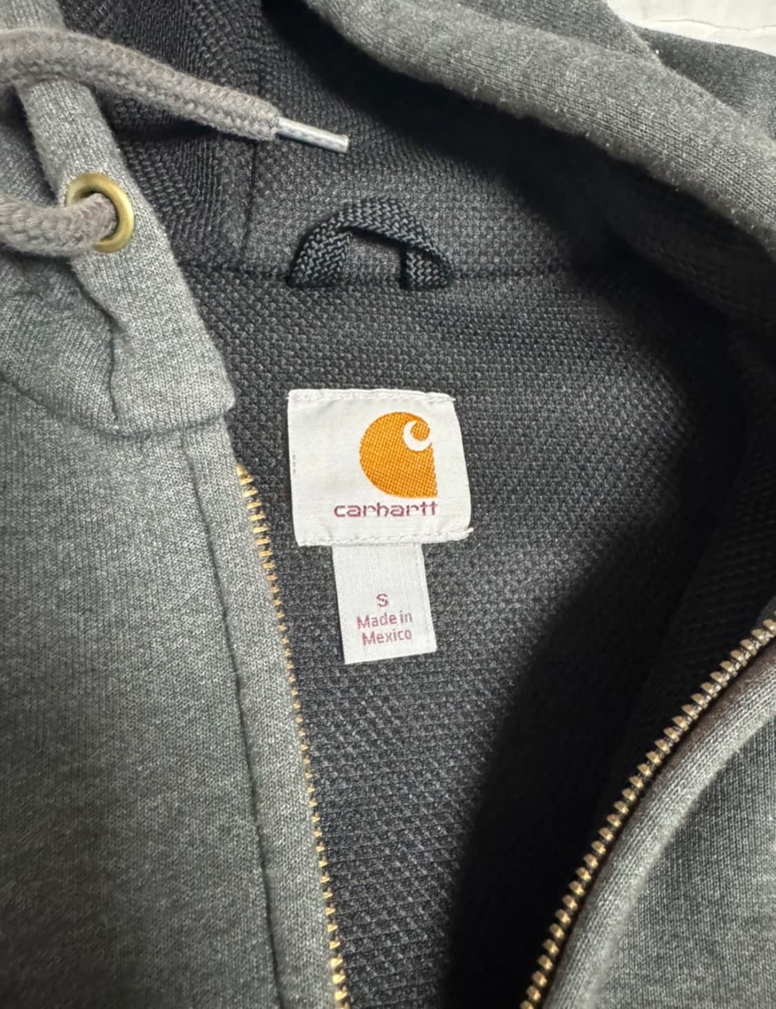 칼하트 후드집업 차콜(회색) S 상품이미지3