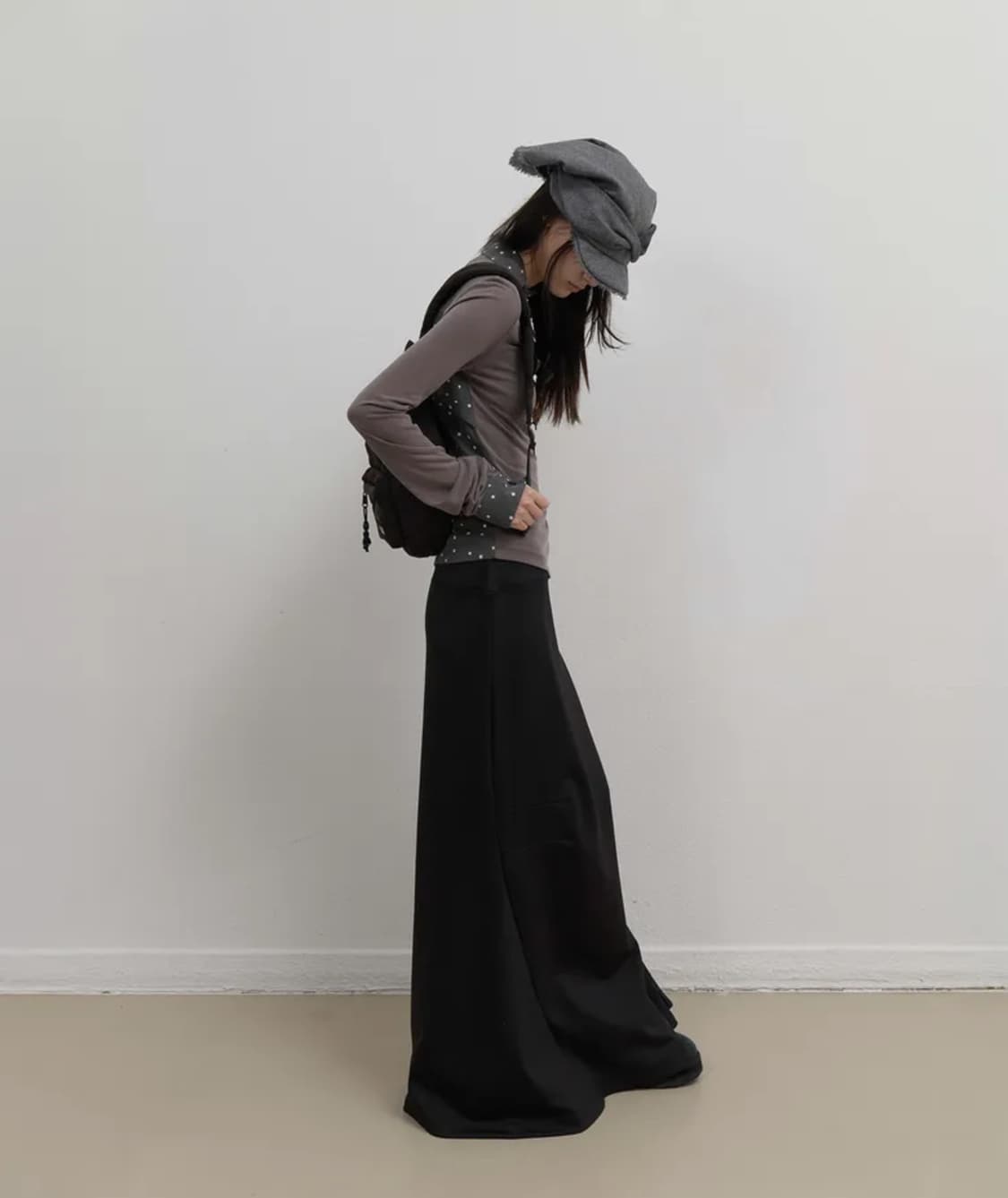 오호스 Asymmetric Mermaid Jersey Skirt 상품이미지1