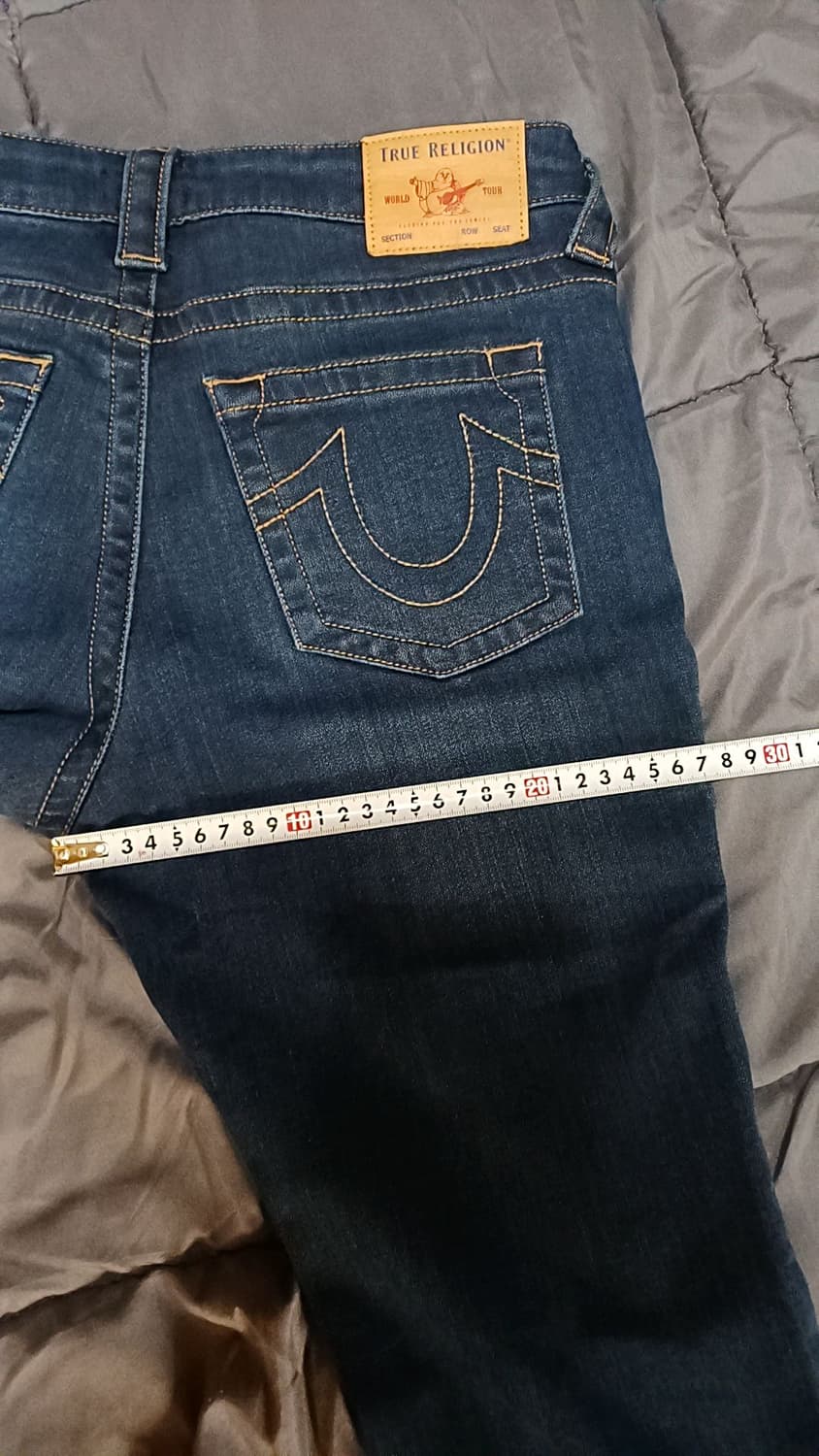 트루릴리전 기모스판청바지 28인치 기장90 상품이미지8