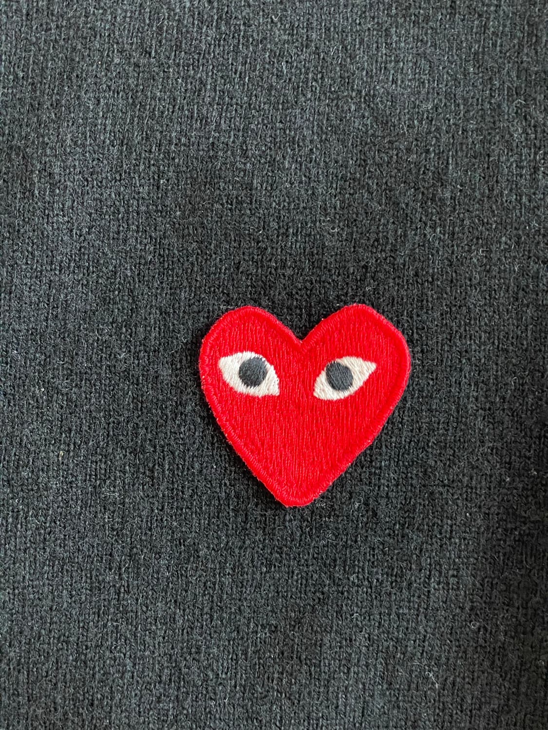 꼼데가르송 플레이 블랙 니트 가디건 M사이즈 상품이미지3