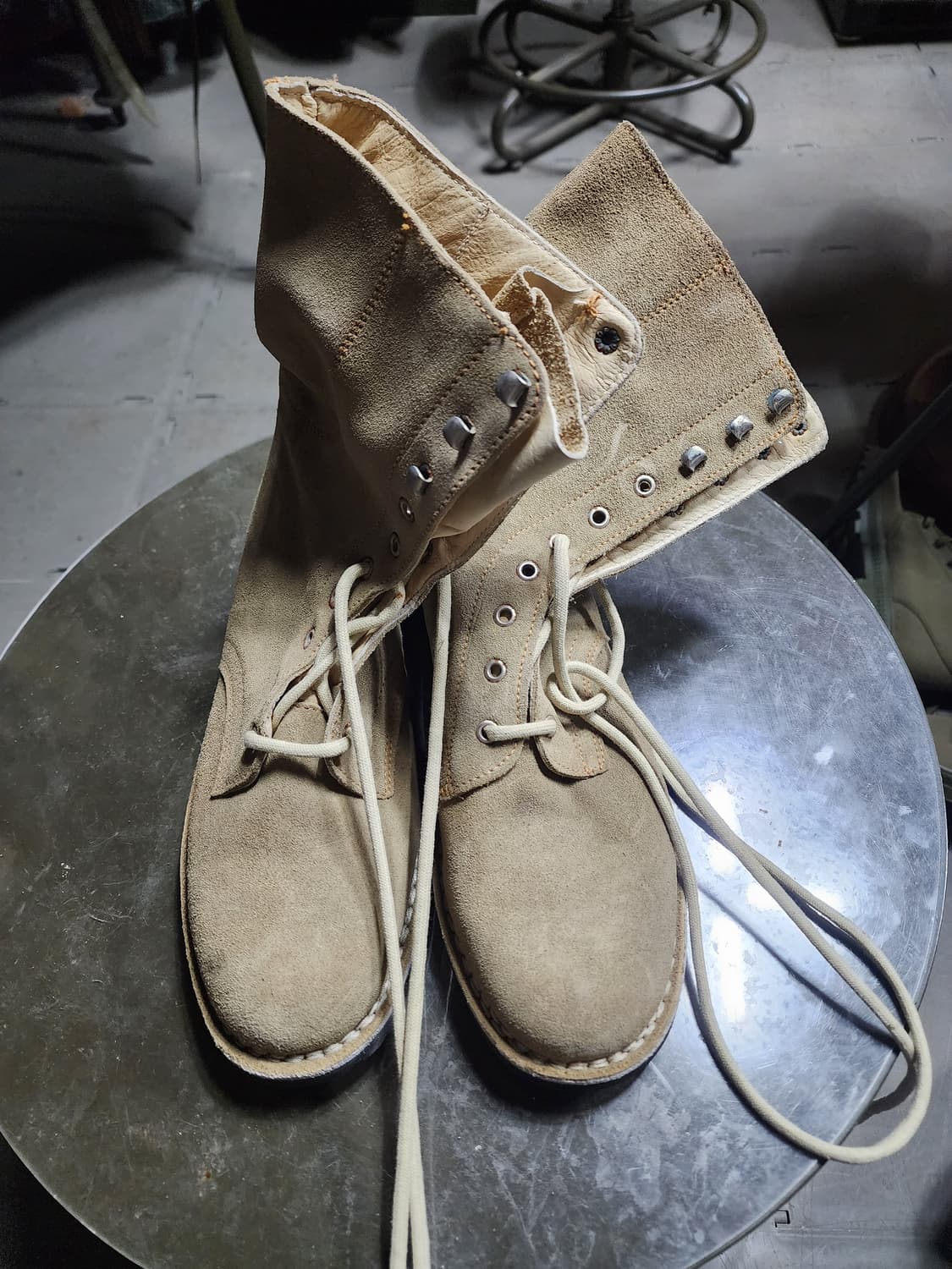 빈티지 이탈리아군 스웨이드 부츠 상품이미지2