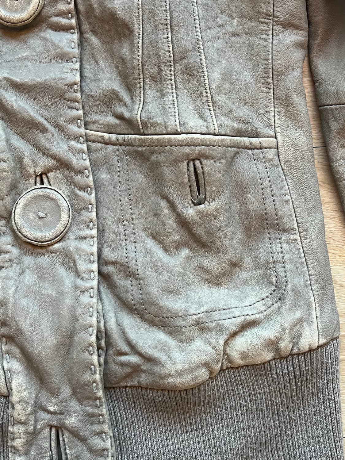 맥케이지 빈티지 레더 자켓  상품이미지4