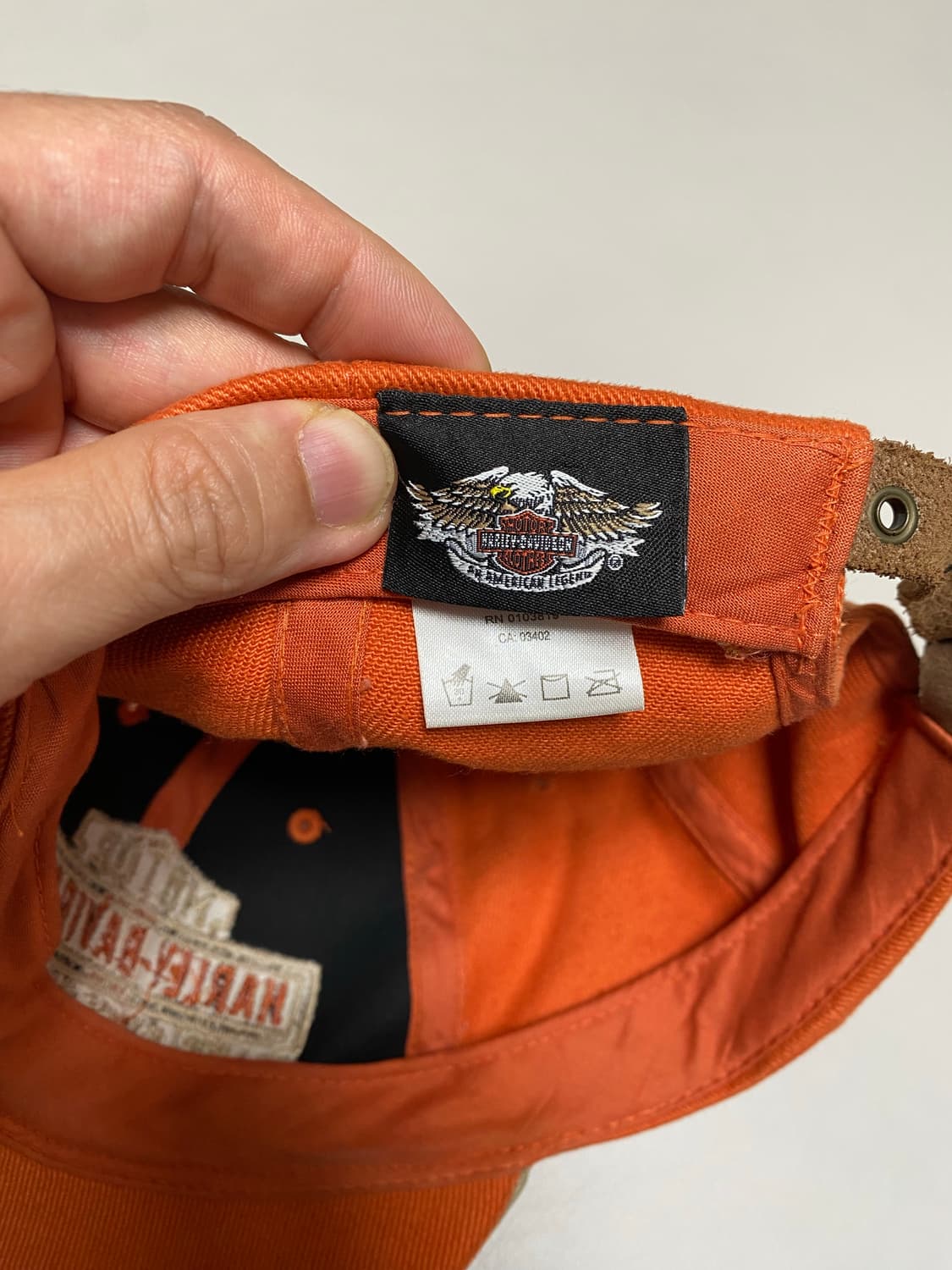 할리 데이비슨 오렌지색 볼캡 상품이미지3