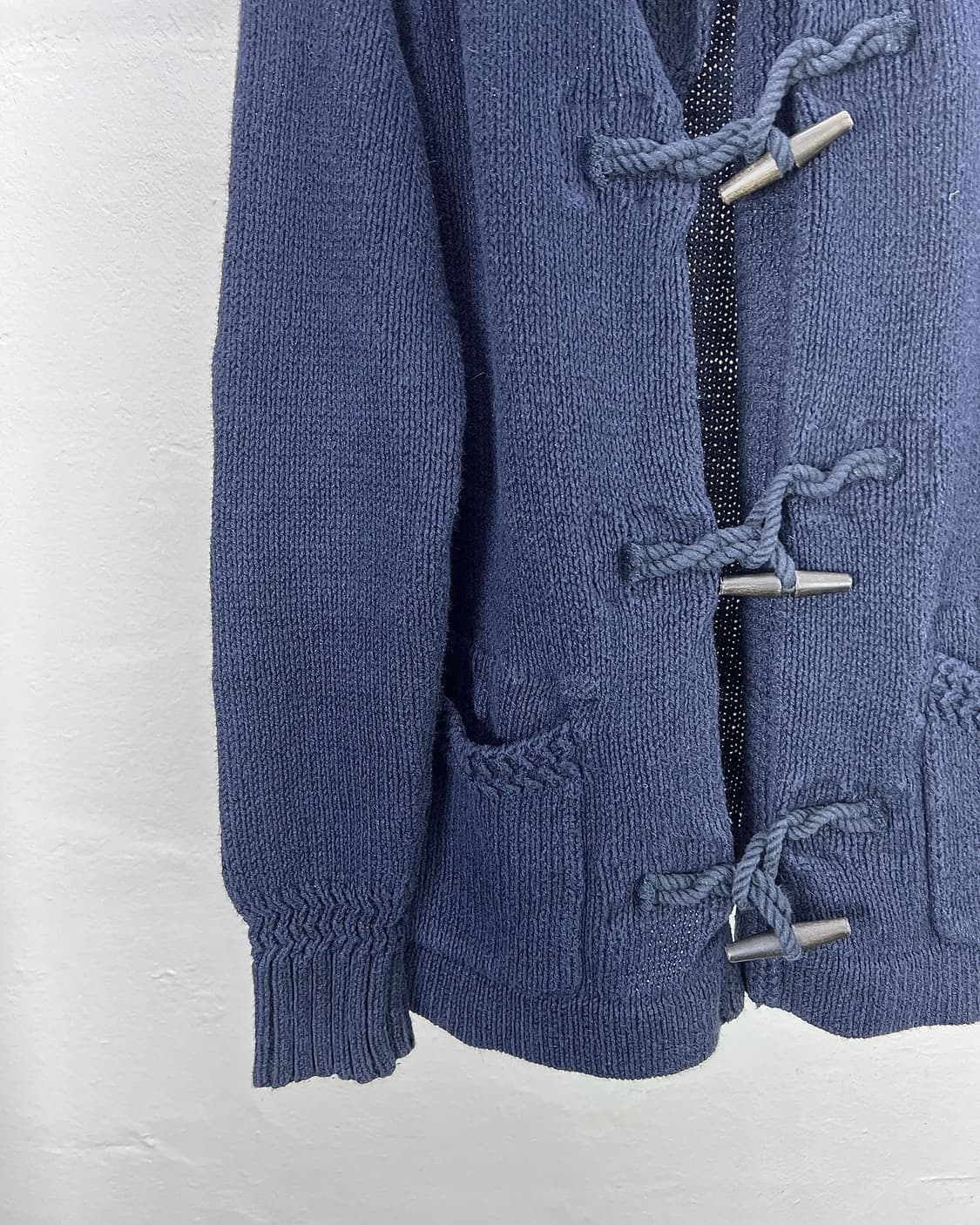 폴로 랄프로렌 네이비 숄카라 토글 리넨 블렌드 니트 가디건 상품이미지4