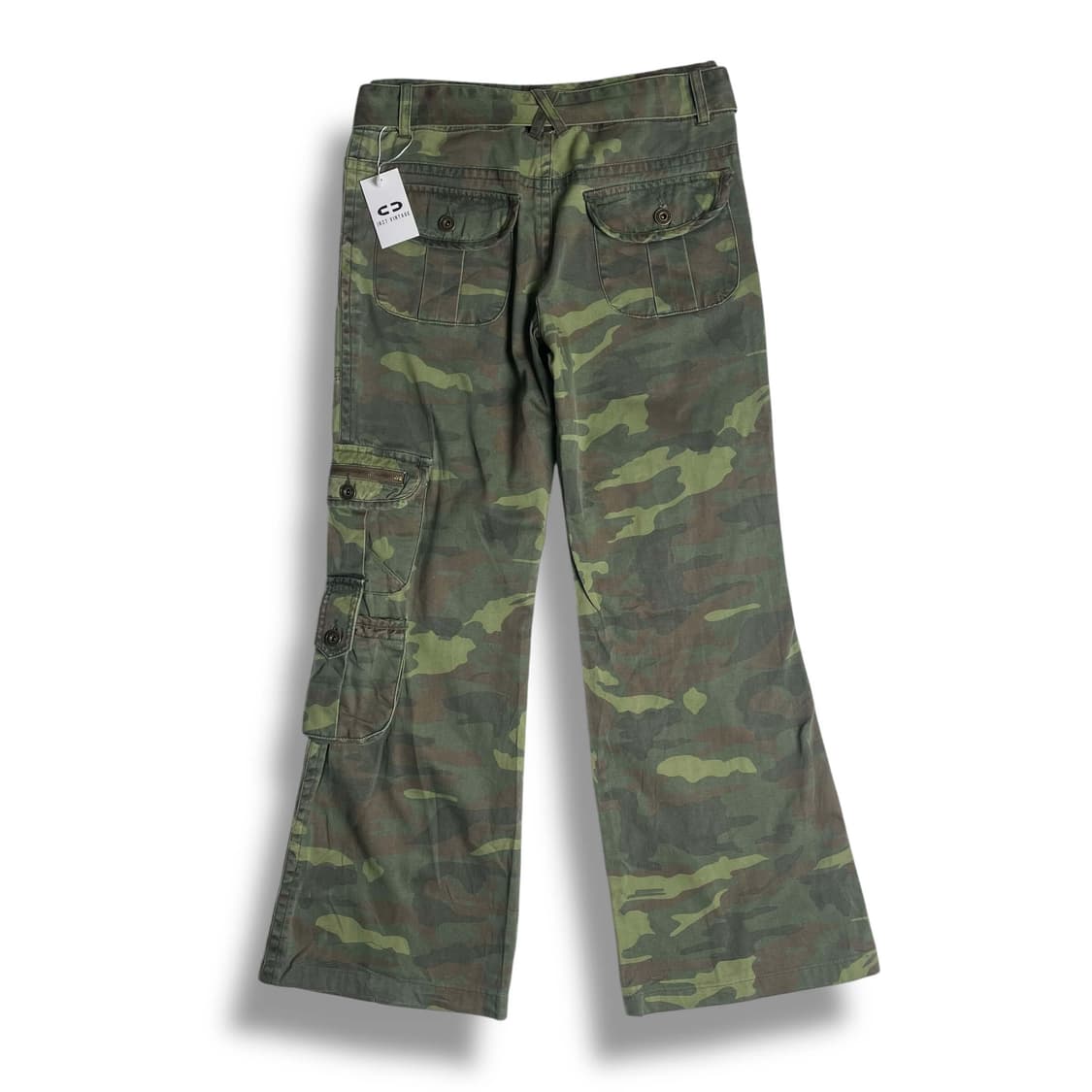 Hucom 카모 패턴 부츠컷 팬츠 상품이미지5