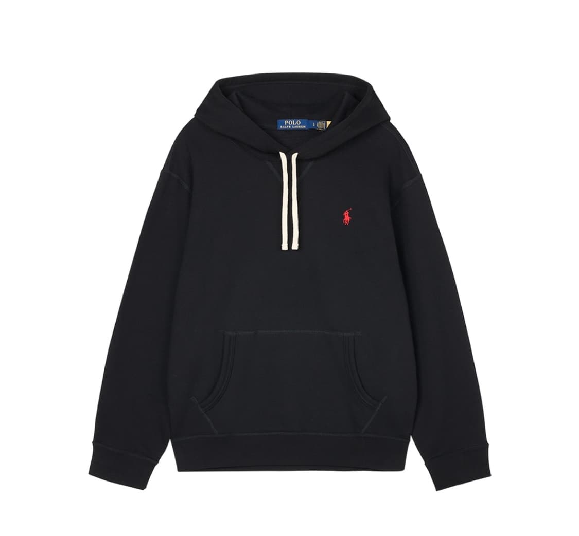 폴로 랄프로렌 블랙 기모 후드티 L사이즈(새상품) 판매합니다 상품이미지1
