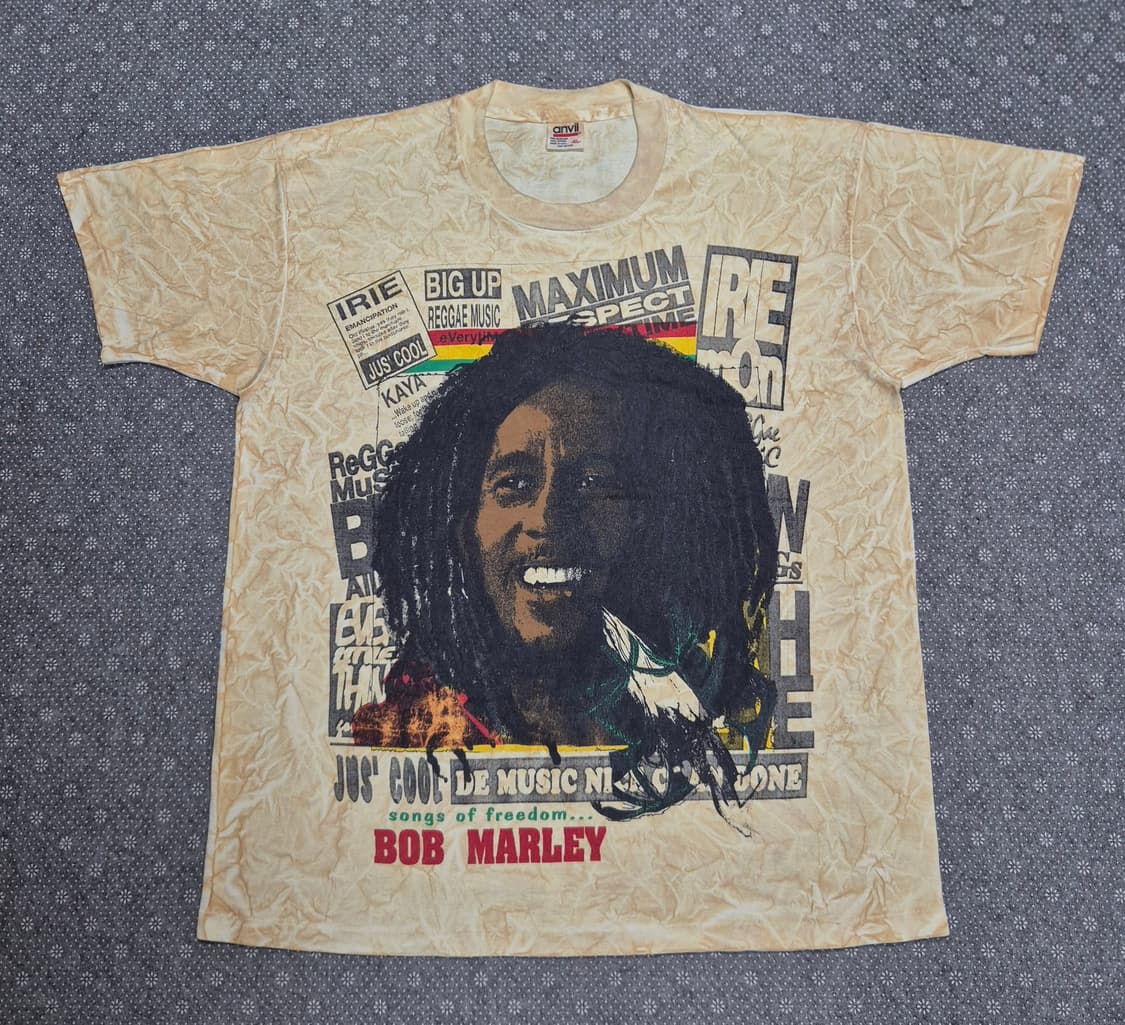 [XL]90s US made anvil BOB MARLEY -A136 상품이미지1