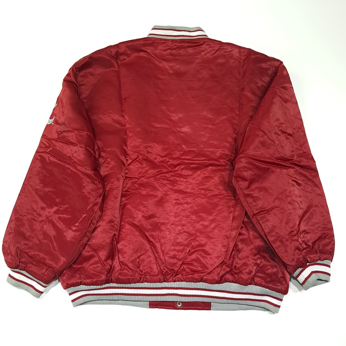 CL302 L 푸마 90s 한국산 나일론 아플리케 레드 바시티 자켓 상품이미지8