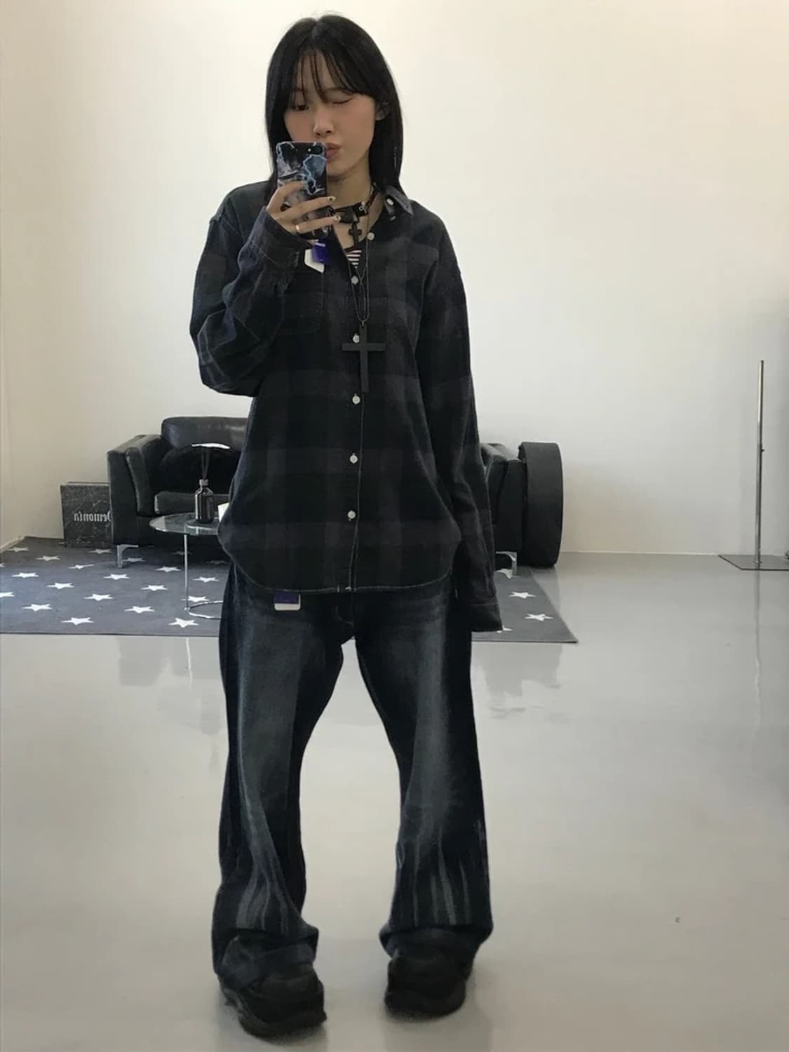 세븐데이즈 선데이 체크셔츠 상품이미지2