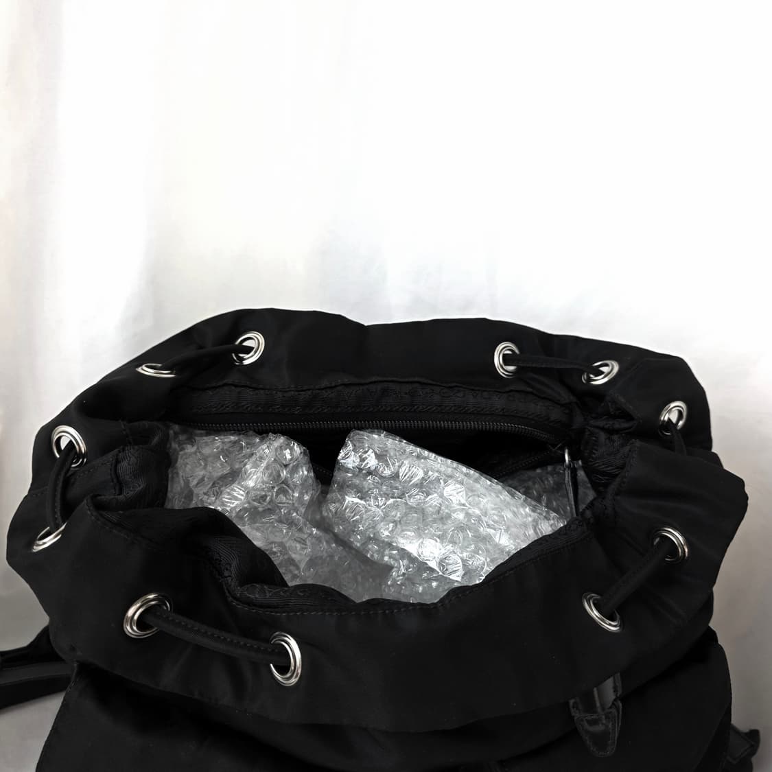 [정품 PRADA] 프라다 투포켓 나일론 빈티지백팩 라지 상품이미지7