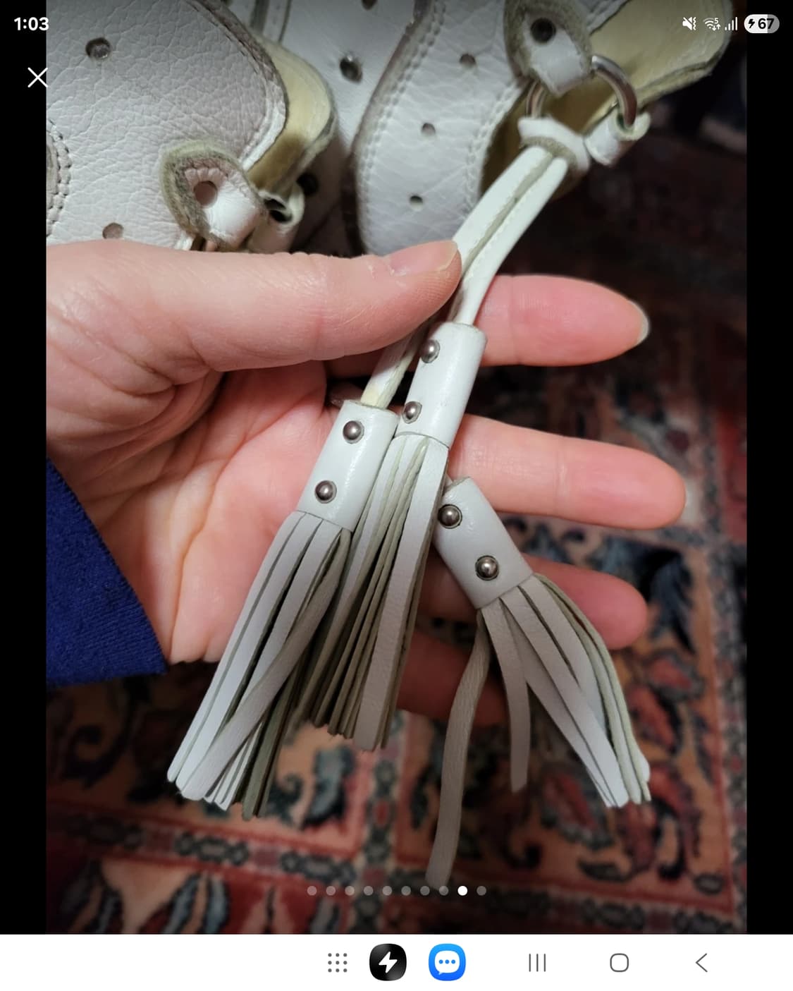 백화점구입 에고이스트 양가죽 스터드 웨스턴 부츠 상품이미지9