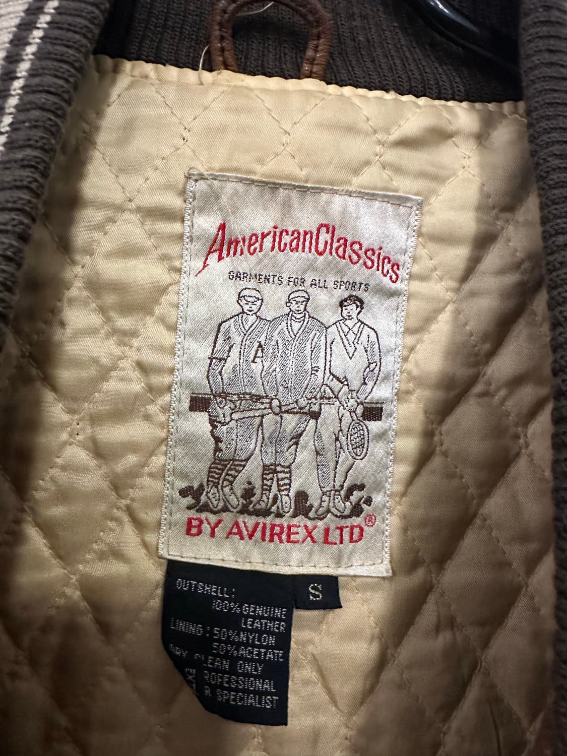 S)아비렉스 레더 아이콘 봄버 자켓 상품이미지3