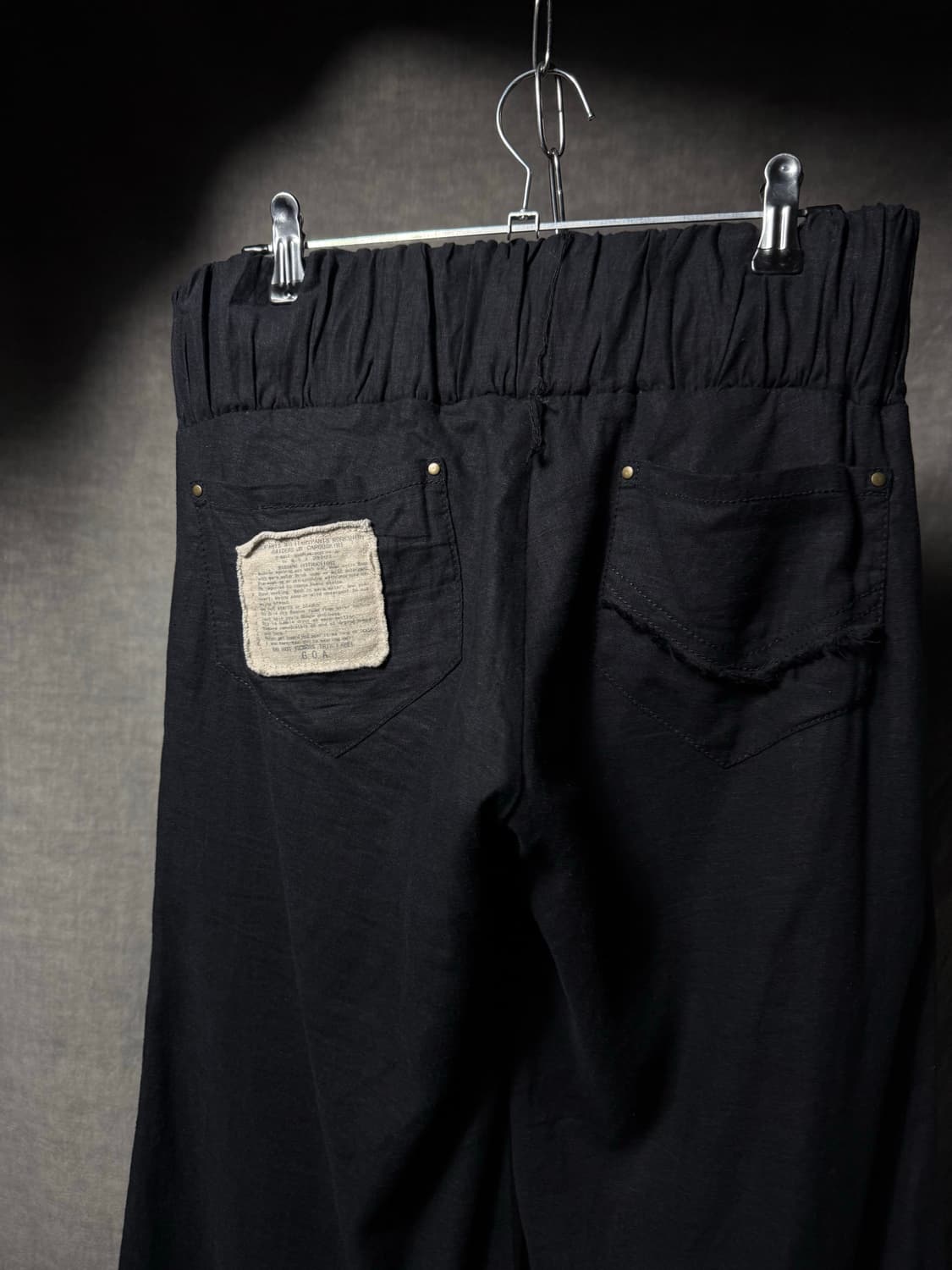 GOA Smocked Waist Linen Bootcut Pants 상품이미지7