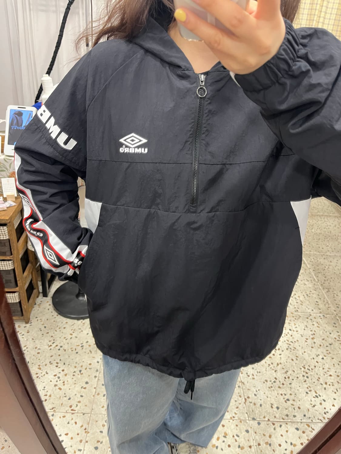 엄브로 테이핑 빅로고 하프집업 아노락 (95) 상품이미지7