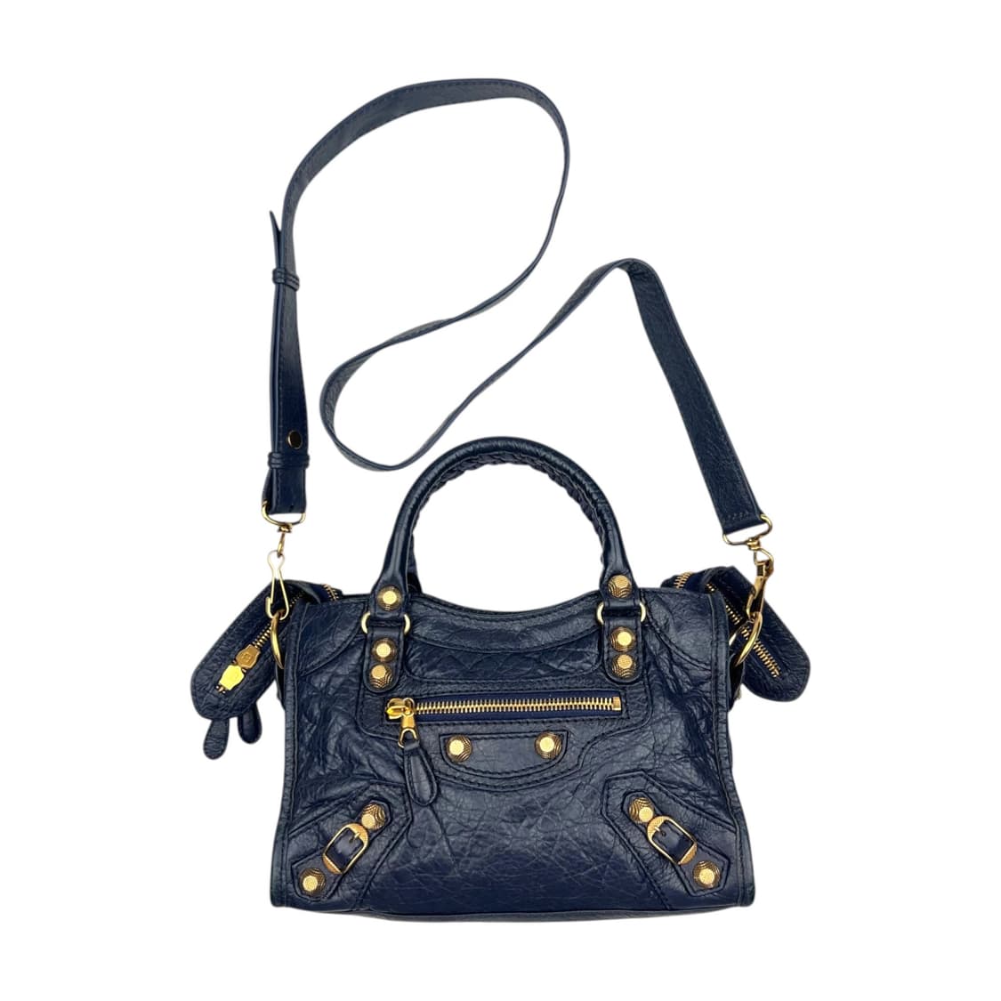 발렌시아가 미니 자이언트 시티백 네이비. 모터백 르시티 르카골 상품이미지1