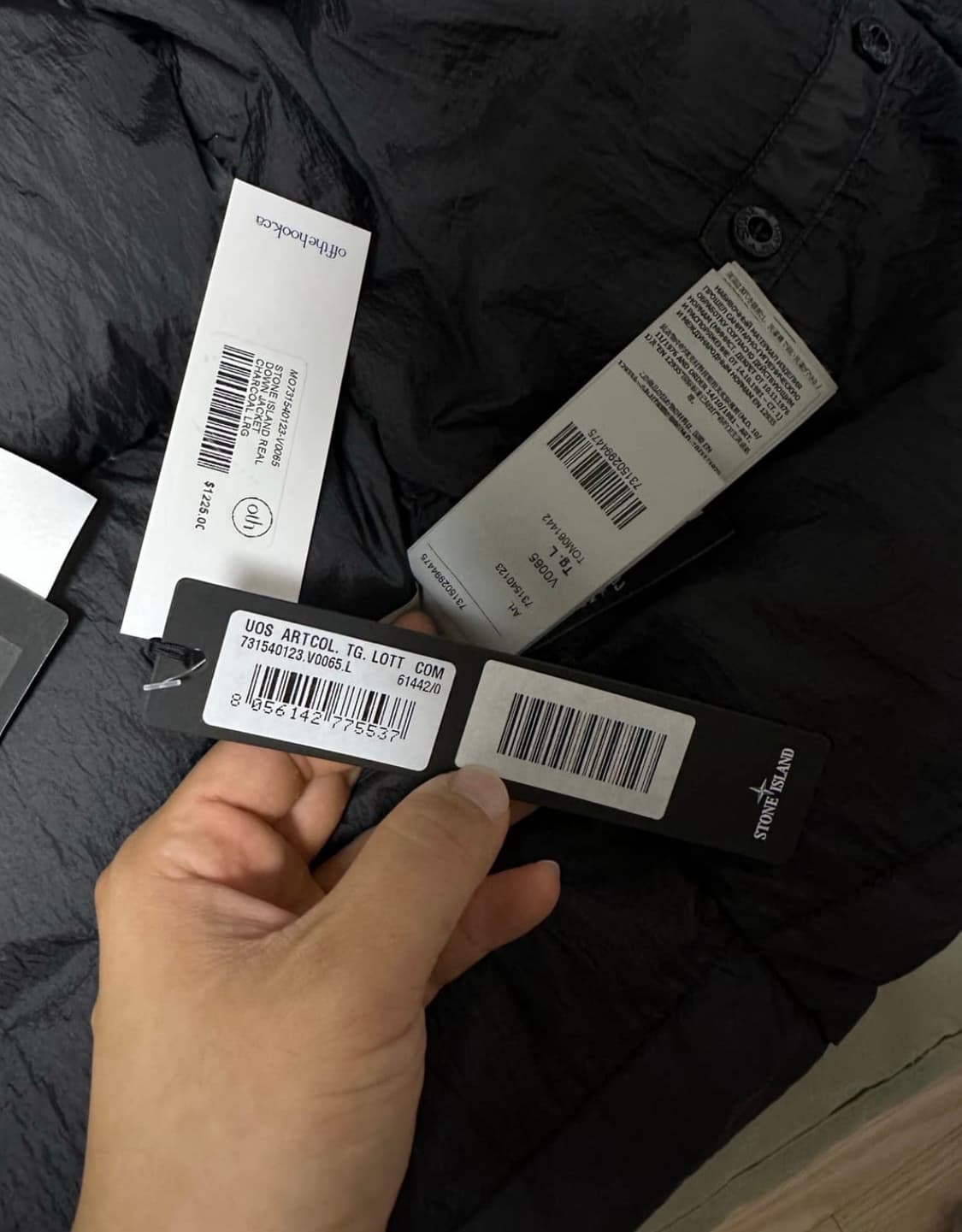 L]스톤아일랜드 크링클랩스 패딩 20fw 다크그레이 상품이미지6