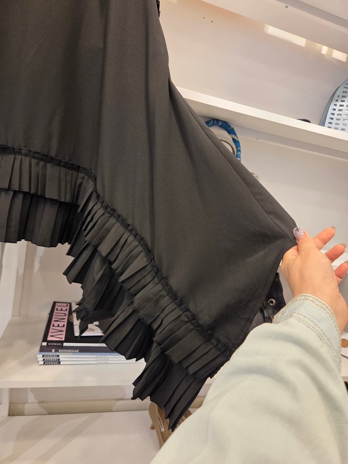 스텔라마리나  러플 주름 민소매 블라우스 상품이미지5