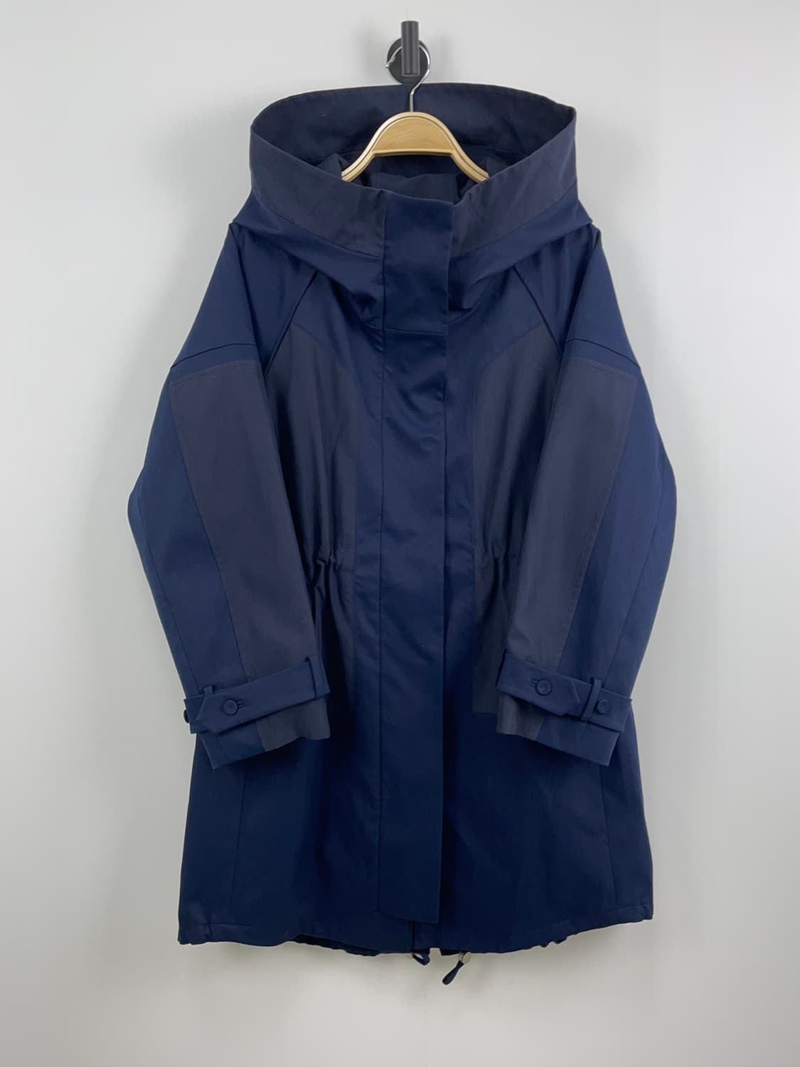 구호[KUHO] 하이넥 배색 후드 사파리 점퍼 상품이미지5