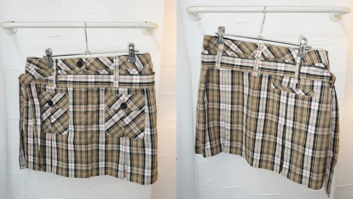 Check pattern pleats skirt 상품이미지5