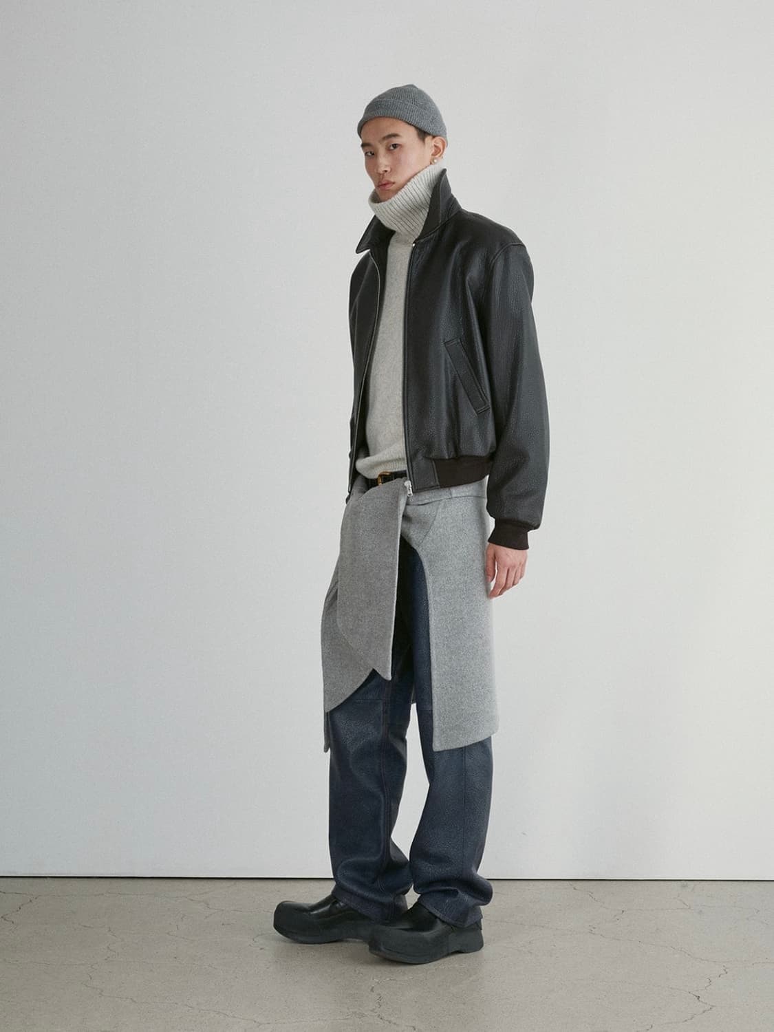 [XL] 렉토 벤 슈렁큰 램 레더 가죽 자켓 다크 브라운 상품이미지5