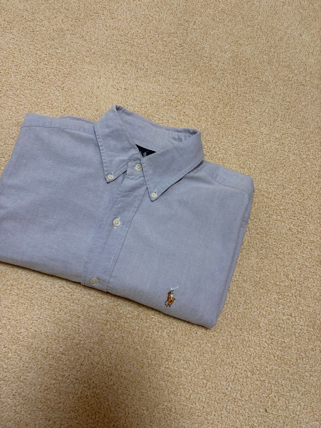 M) 폴로 랄프로렌 클래식핏 옥스포드 반팔셔츠 하늘색 상품이미지1