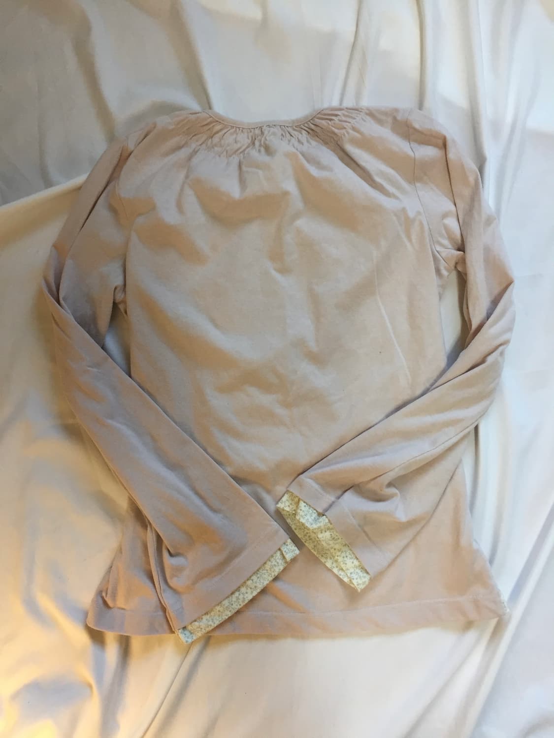 잔꽃 레이어드 셔링 티셔츠 상품이미지5