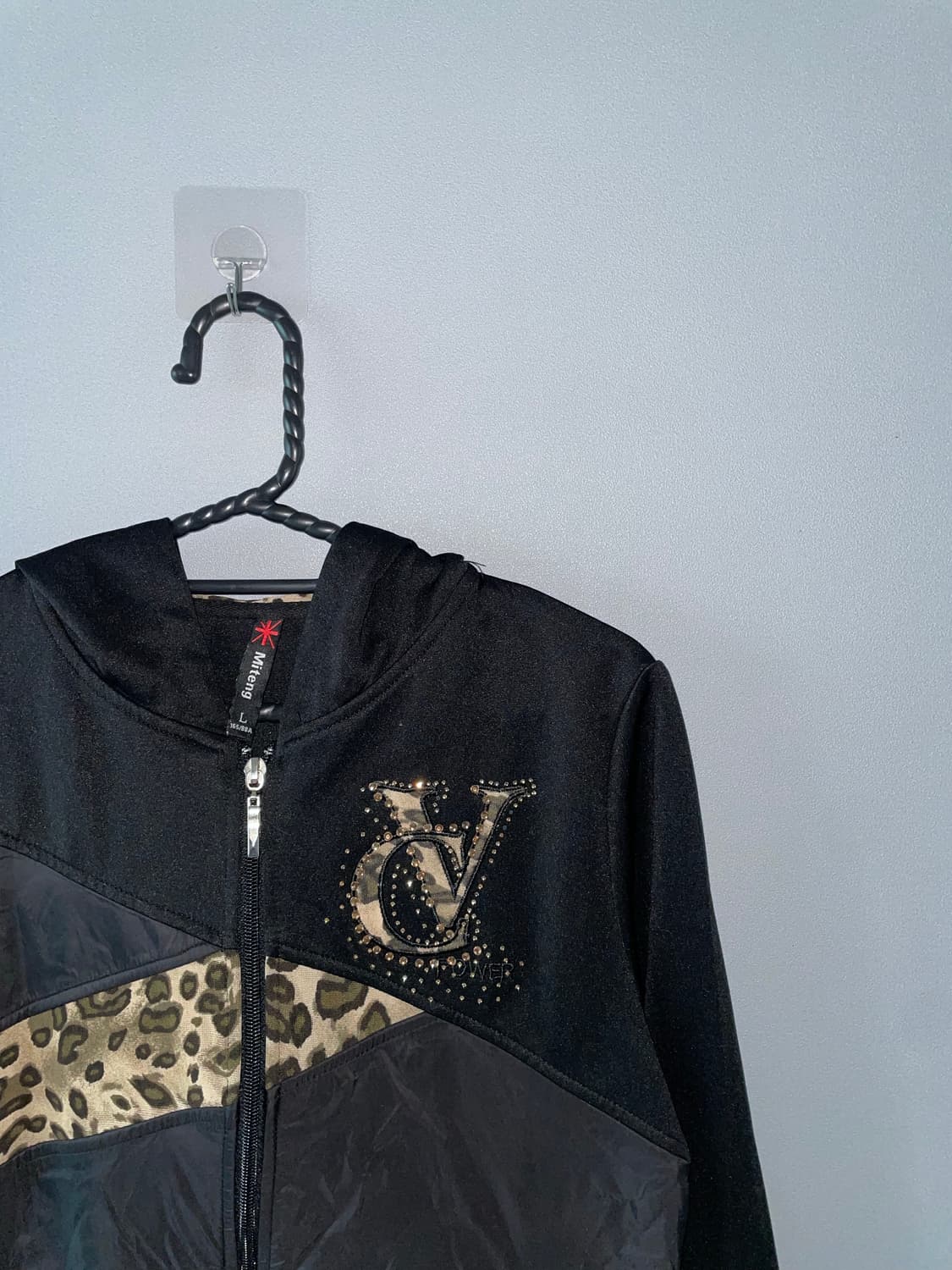 Y2k kitsch Leopard hood 상품이미지5