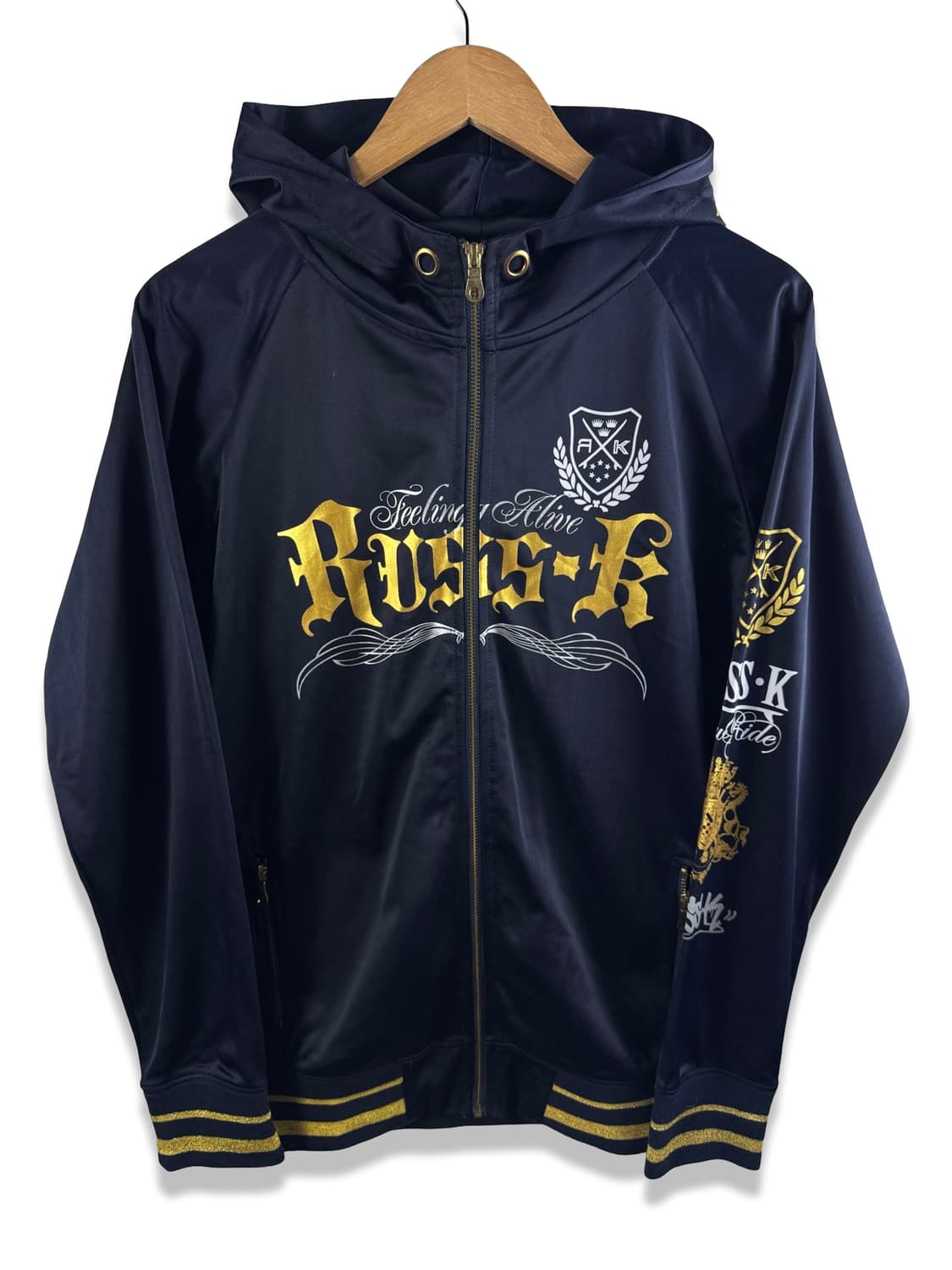 JPN Y2K 레터링 프린팅 후드집업 2390 상품이미지2